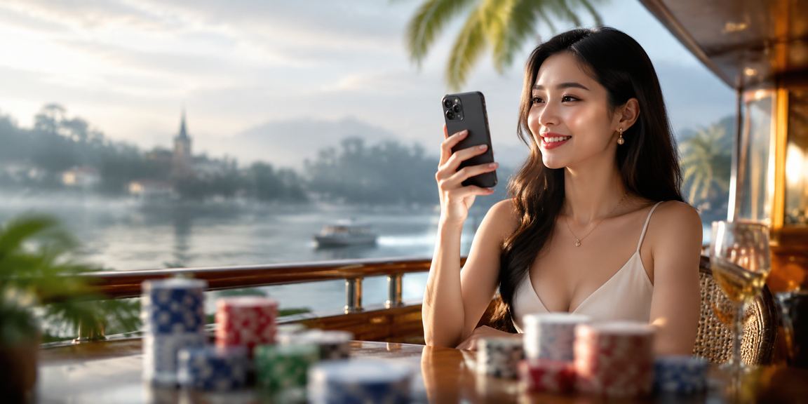 Người dùng tại Đà Lạt kiểm tra tài khoản p2s trên điện thoại