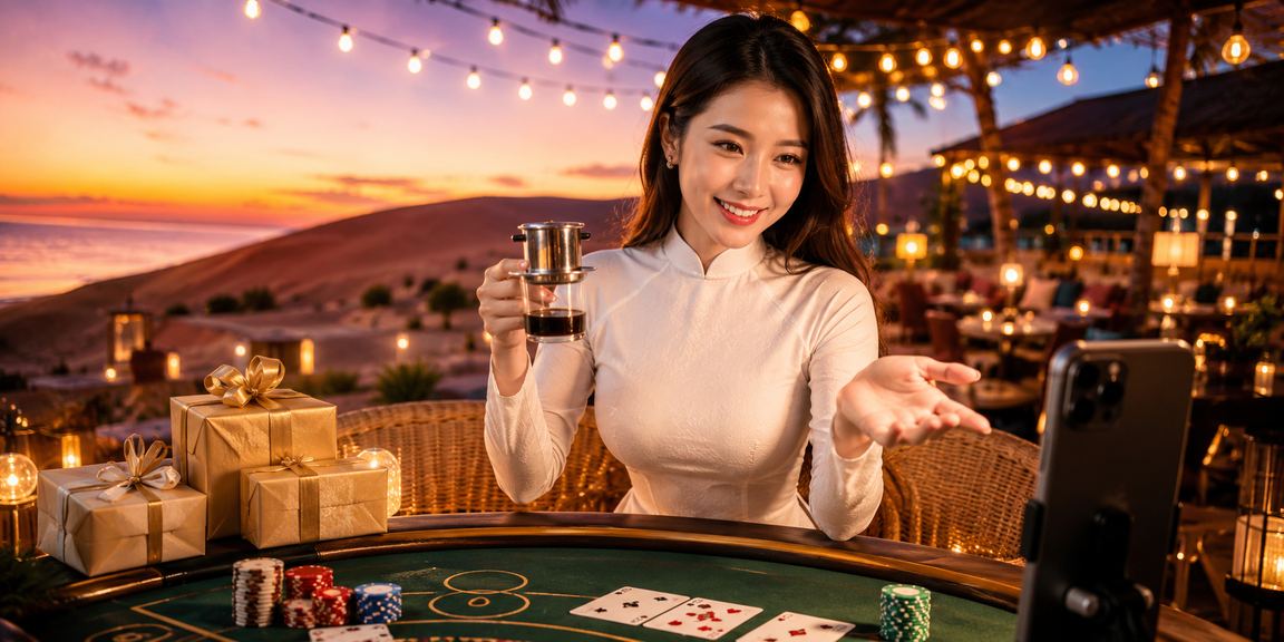 Người chơi Baccarat tại Mũi Né với giao diện p2s trên di động